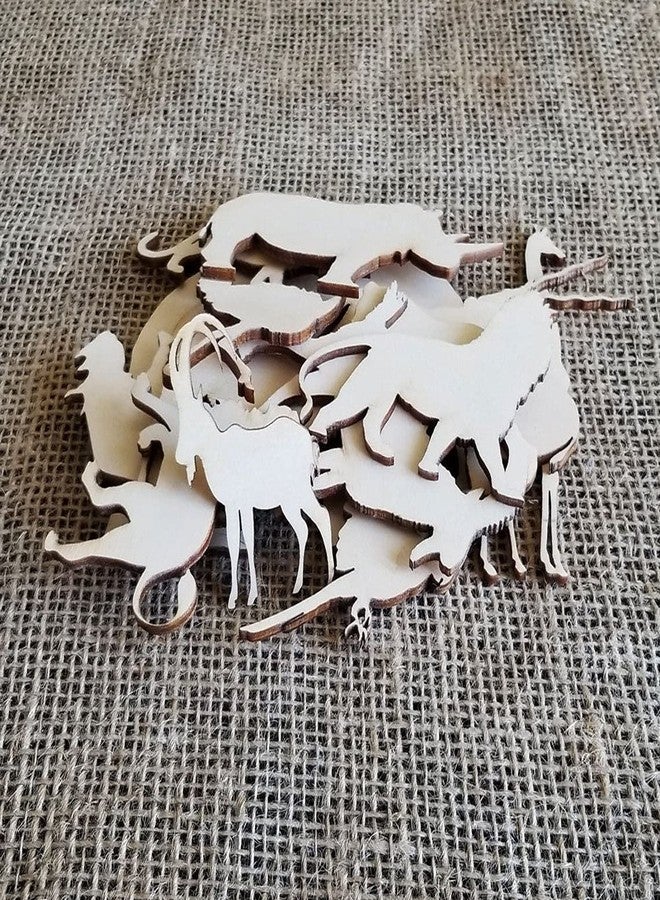 Cliths Set of 16 Tropical Animals Cutouts, Tropical Décor, Jungle Animals, Jungle Decorations, Safari Decor, Safari Baby Shower, Wooden Animal - Image 4